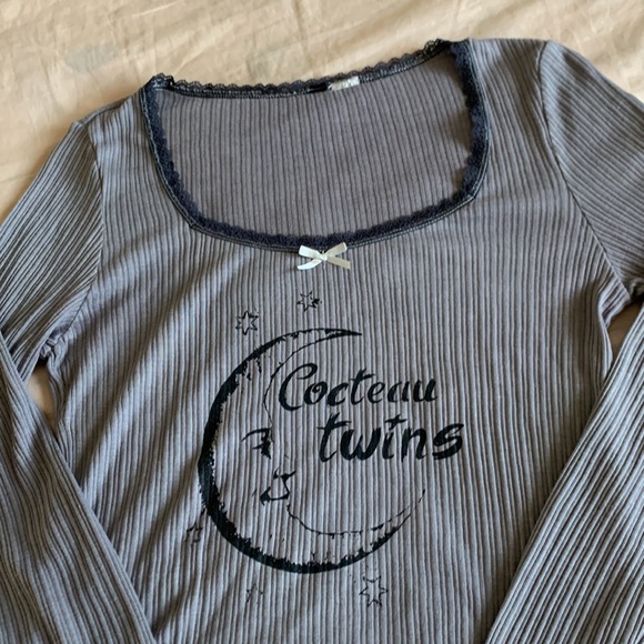 Cocteau Twins Long Sleeve Lace Top - Picture 2 of 4